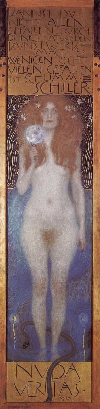 Gustav Klimt Nuda Veritas Norge oil painting art